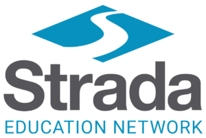 Strada Education Network logo image with external hyperlink to their company website.